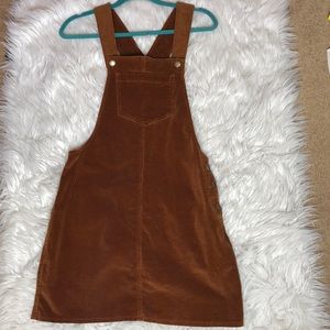 Brown Overall Dress